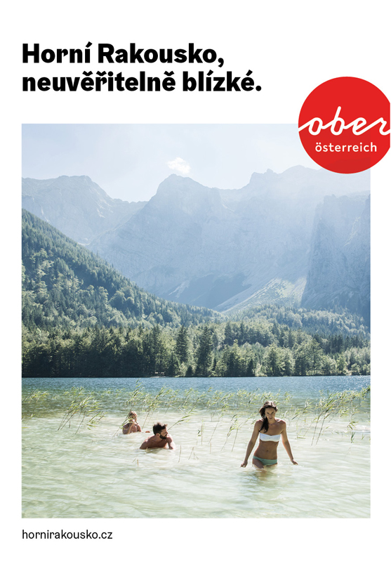 Oberösterreich Karte 'Echt erlebenswert' tschech.